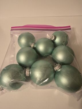 Matte Sea Green Ornaments